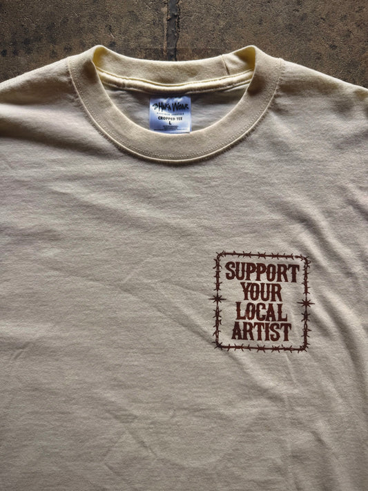 SUPPORT YOUR LOCAL ARTIST(large max heavyweight unisex cropped fit)