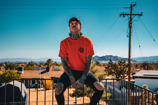 ORANGE " FLAME ON " TEE