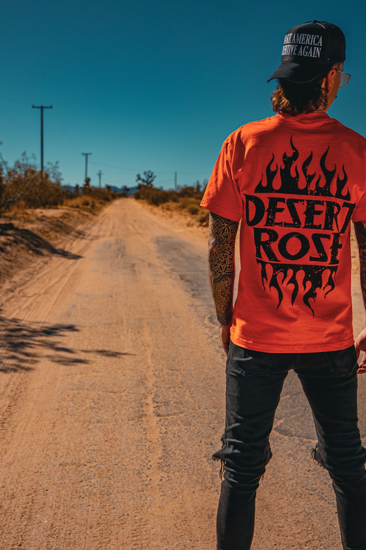 ORANGE " FLAME ON " TEE