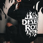 Black "Flame On" Hoodie