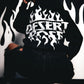 Black "Flame On" Hoodie