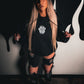 Black "Flame On" Hoodie