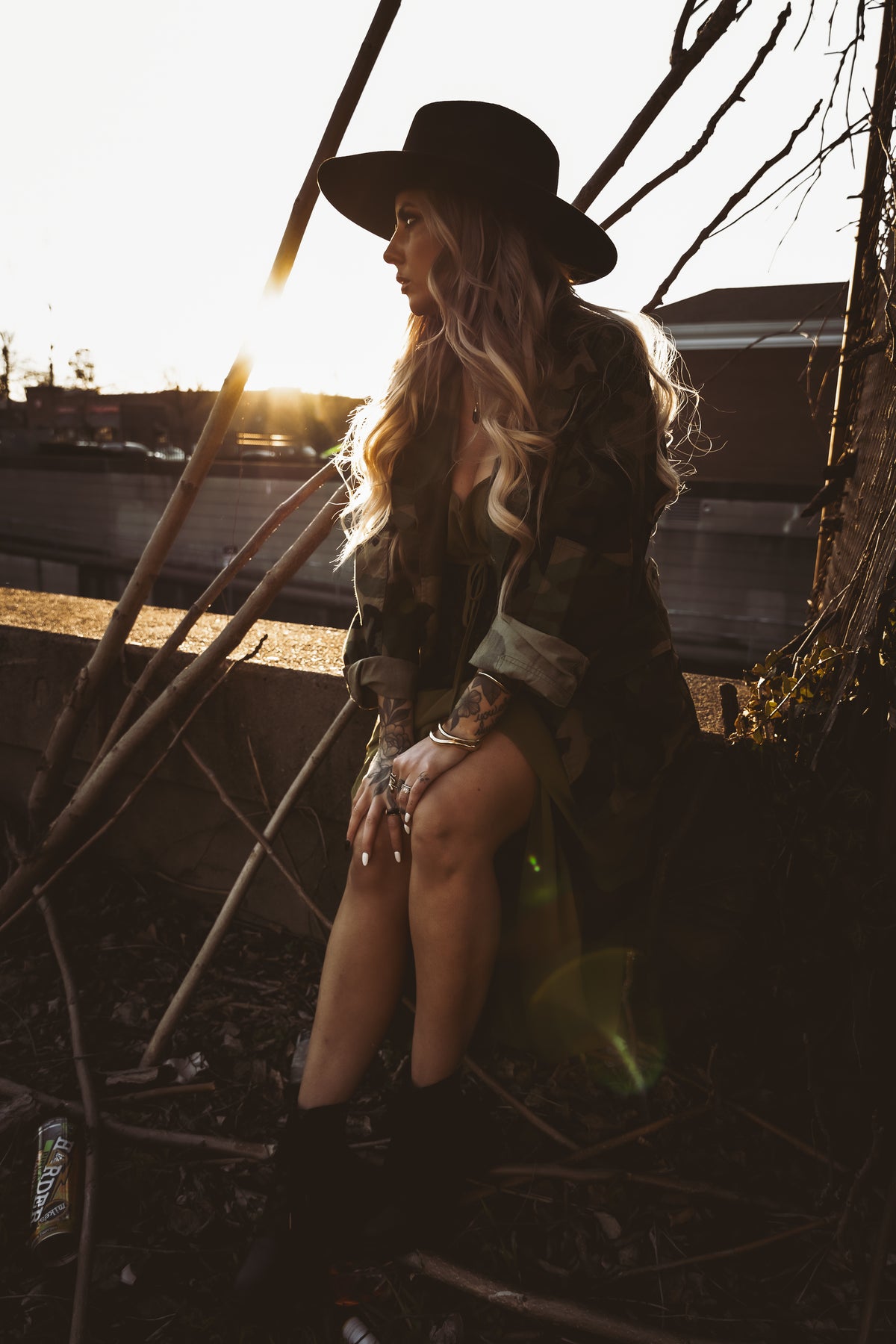 MARRIED TIL BURIED ARMY JACKET (large oversized fit)